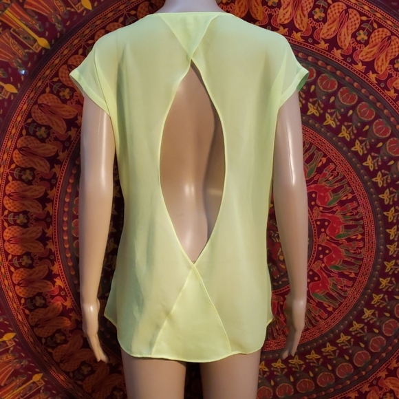 Express burnout sheer open back top size large - Picture 3 of 6